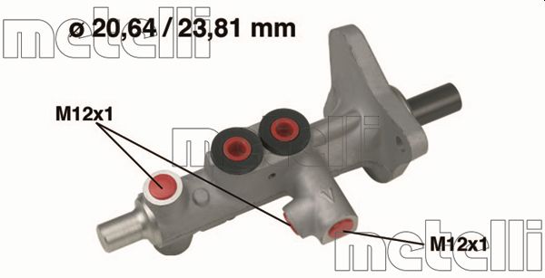 Pompa centrala, frana 05-0627 METELLI