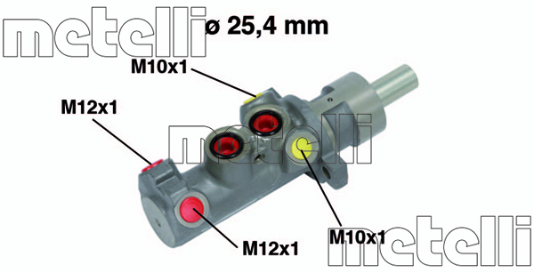 Pompa centrala, frana 05-0641 METELLI