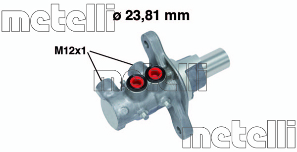 Pompa centrala, frana 05-0700 METELLI