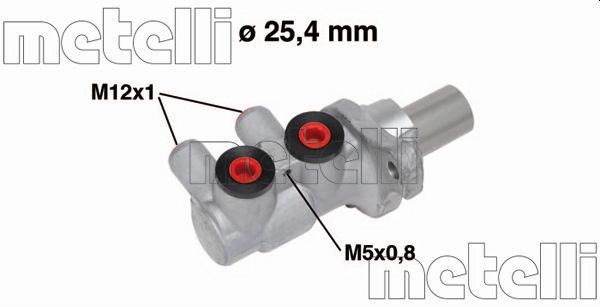Pompa centrala, frana 05-0716 METELLI