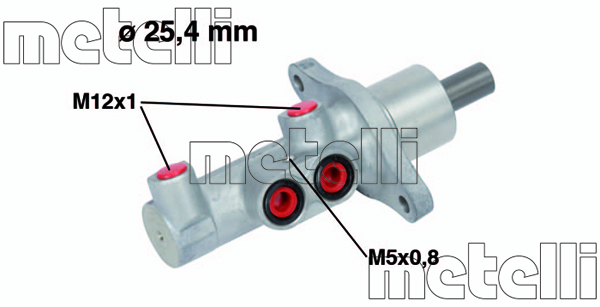 Pompa centrala, frana 05-0718 METELLI