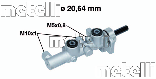 Pompa centrala, frana 05-0734 METELLI