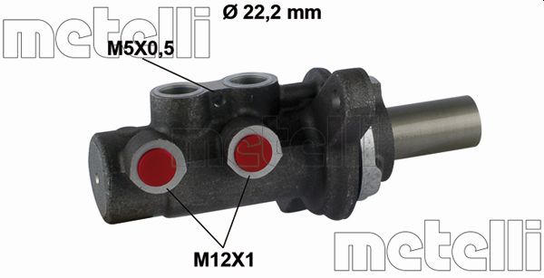 Pompa centrala, frana 05-0785 METELLI