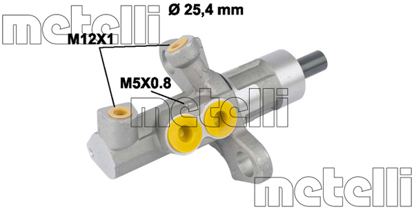 Pompa centrala, frana 05-0811 METELLI