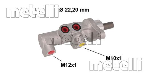 Pompa centrala, frana 05-0847 METELLI