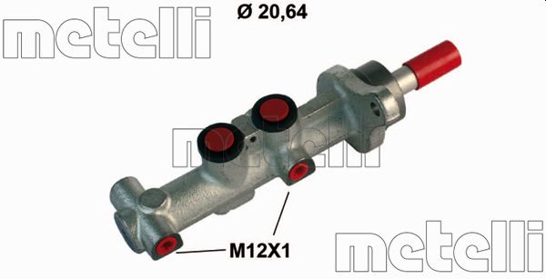 Pompa centrala, frana 05-0863 METELLI