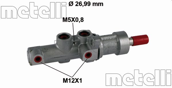 Pompa centrala, frana 05-0867 METELLI