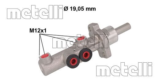 Pompa centrala, frana 05-0882 METELLI