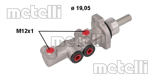 Pompa centrala, frana 05-1117 METELLI