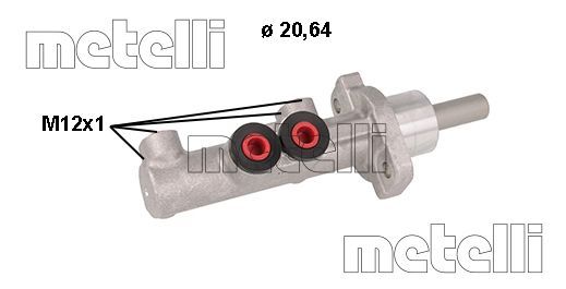 Pompa centrala, frana 05-1118 METELLI