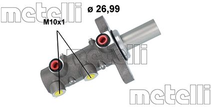 Pompa centrala, frana 05-1167 METELLI