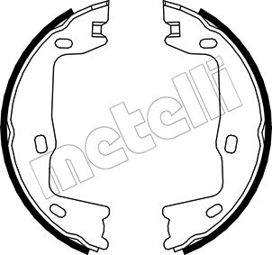 Set saboti frana, frana de mana 53-0302 METELLI