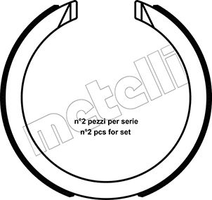 Set saboti frana, frana de mana 53-0491 METELLI