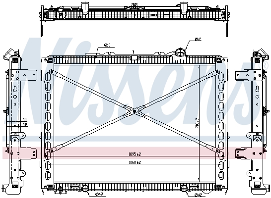 Radiator, racire motor 606496 NISSENS