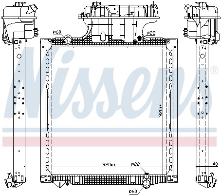 Radiator, racire motor 606224 NISSENS