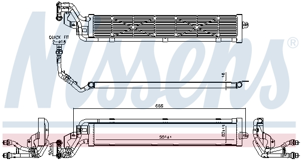 Radiator, racire motor 606268 NISSENS