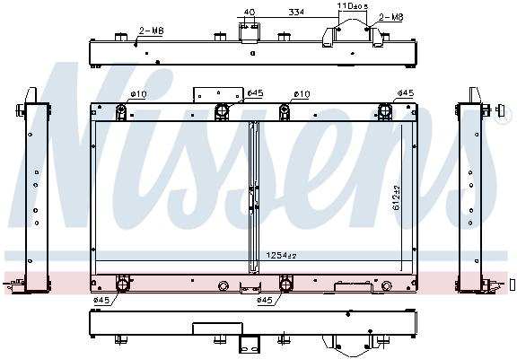 Radiator, racire motor 606364 NISSENS