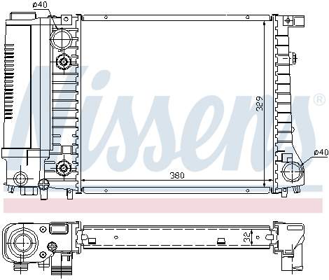 Radiator, racire motor 60731A NISSENS