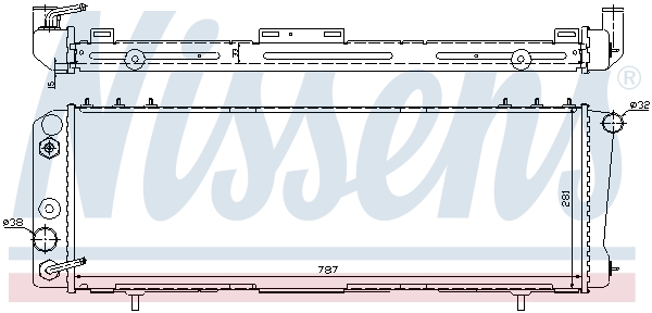 Radiator, racire motor 60986 NISSENS