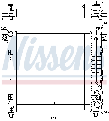 Radiator, racire motor 60998 NISSENS