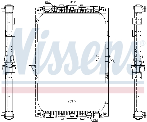 Radiator, racire motor 61417A NISSENS