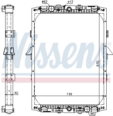 Radiator, racire motor 61419A NISSENS