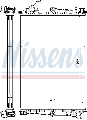 Radiator, racire motor 614270 NISSENS