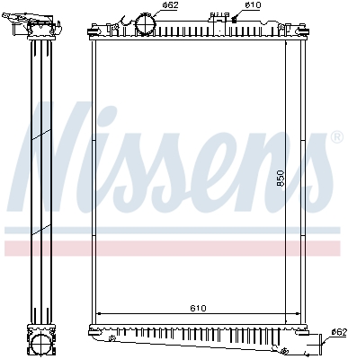 Radiator, racire motor 614410 NISSENS