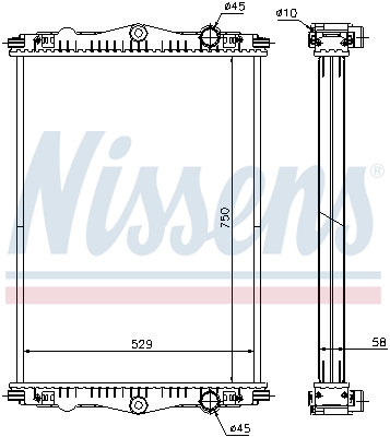 Radiator, racire motor 614440 NISSENS