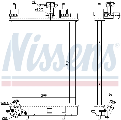 Radiator, racire motor 617554 NISSENS