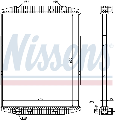 Radiator, racire motor 619710 NISSENS