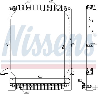 Radiator, racire motor 62342A NISSENS