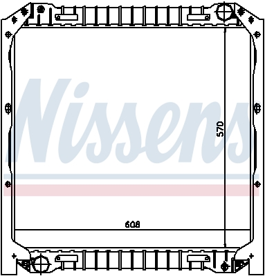 Radiator, racire motor 62344 NISSENS