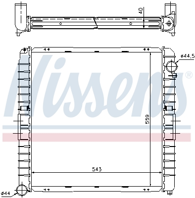 Radiator, racire motor 62345A NISSENS