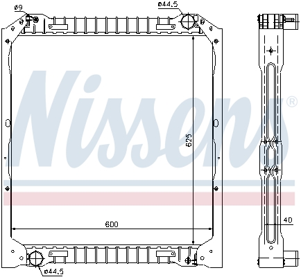 Radiator, racire motor 62349A NISSENS