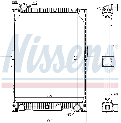 Radiator, racire motor 62524A NISSENS