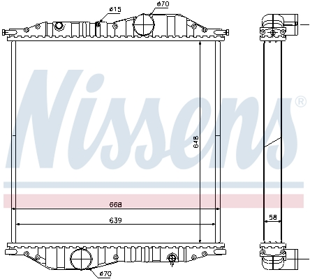 Radiator, racire motor 625502 NISSENS