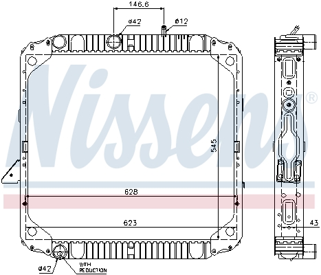 Radiator, racire motor 62564 NISSENS
