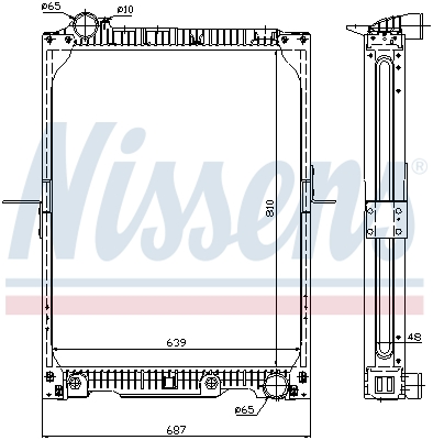 Radiator, racire motor 62646A NISSENS