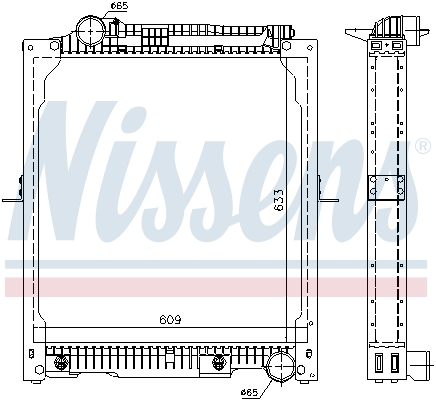 Radiator, racire motor 62647A NISSENS