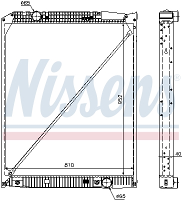 Radiator, racire motor 62649A NISSENS