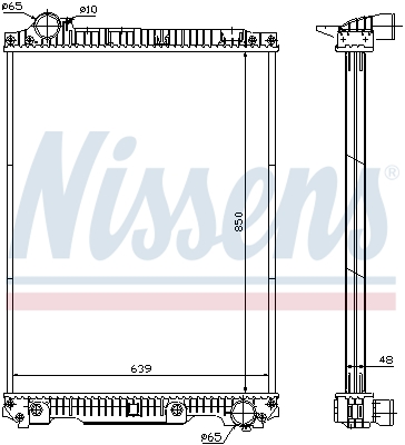 Radiator, racire motor 626570 NISSENS