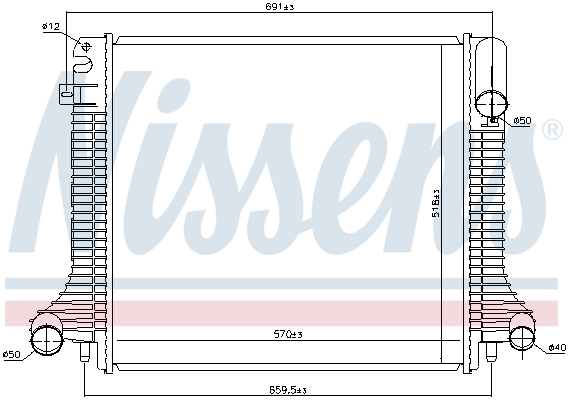 Radiator, racire motor 62798 NISSENS