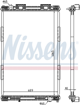 Radiator, racire motor 628720 NISSENS