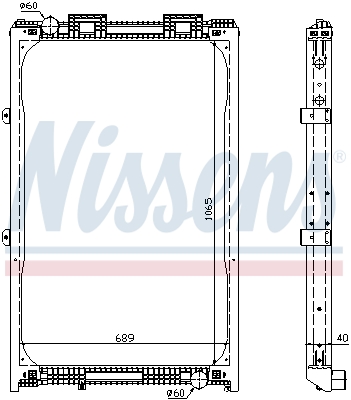 Radiator, racire motor 62872A NISSENS