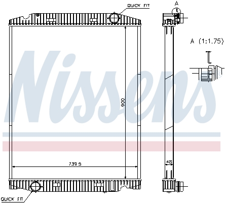 Radiator, racire motor 63331A NISSENS