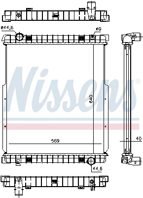 Radiator, racire motor 63332 NISSENS