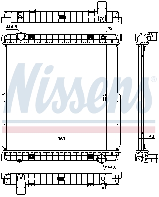 Radiator, racire motor 63333 NISSENS