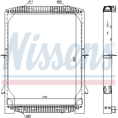 Radiator, racire motor 63334 NISSENS