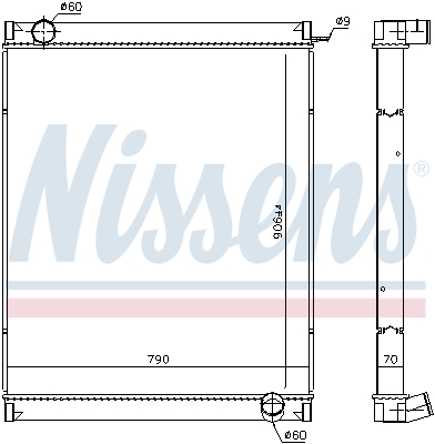 Radiator, racire motor 63444 NISSENS